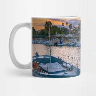 Sunset Seaport Boats Summer Sailing Mug